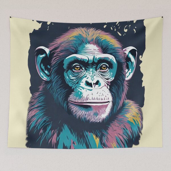 Item preview, chimpance designed and sold by Javier Narváez Solarte.