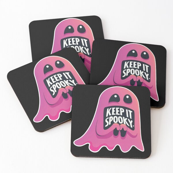Item preview, Keep it spooky with pink ghost designed and sold by MikeKart.