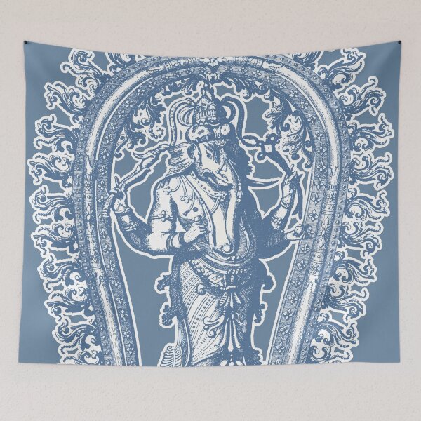 Item preview, Ganesa, the elephant headed Hindu divinity - Blue version designed and sold by MINDTHECHERRY.