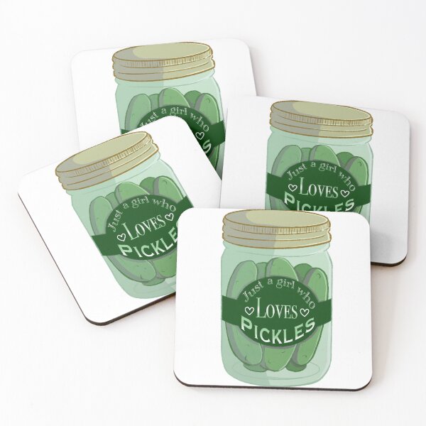Item preview, Just a girl who loves pickles  designed and sold by Professionally Silly Art.