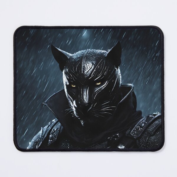 Item preview, Ninja Assassin Black Puma Khajiit Style Armor at Night in the Rain designed and sold by kenix73.