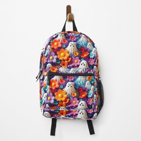Item preview, 3D Happy Ghosts in Floral Garden Pattern designed and sold by TriarArt.