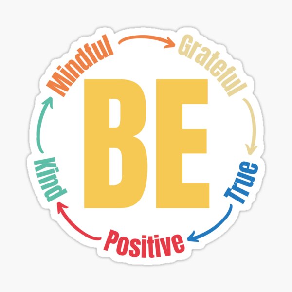 Item preview, Be Mindful Grateful Positive True Kind designed and sold by GutySign.