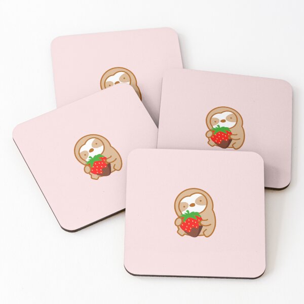 Item preview, Cute Chocolate Strawberry Sloth designed and sold by theslothinme.