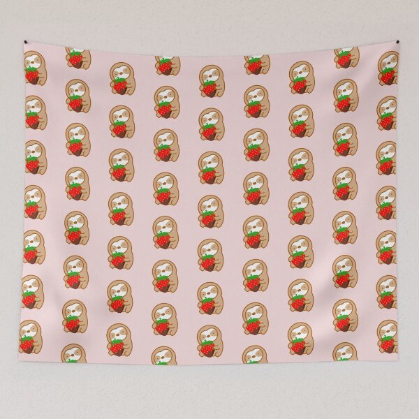 Item preview, Cute Chocolate Strawberry Sloth designed and sold by theslothinme.