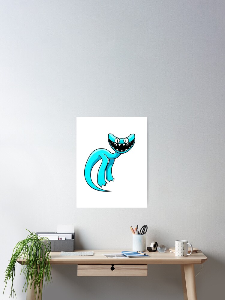 Running Blue Rainbow Friend  Poster for Sale by TheBullishRhino