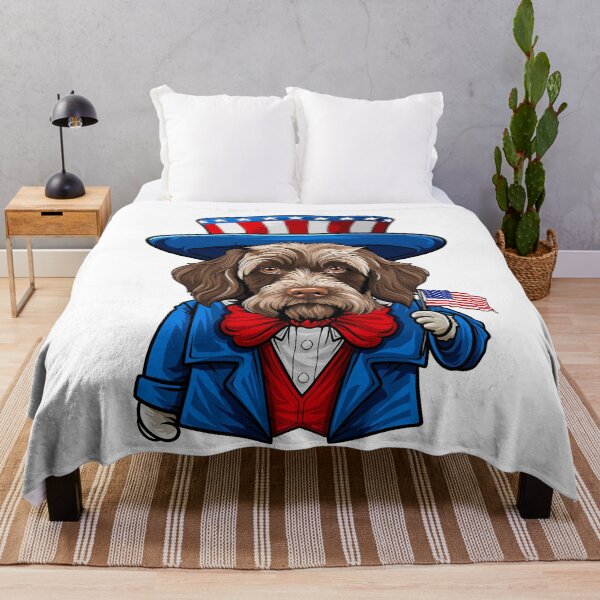 Item preview, Funny 4th of July Wirehaired Pointing Griffon Dog designed and sold by whyitsme.