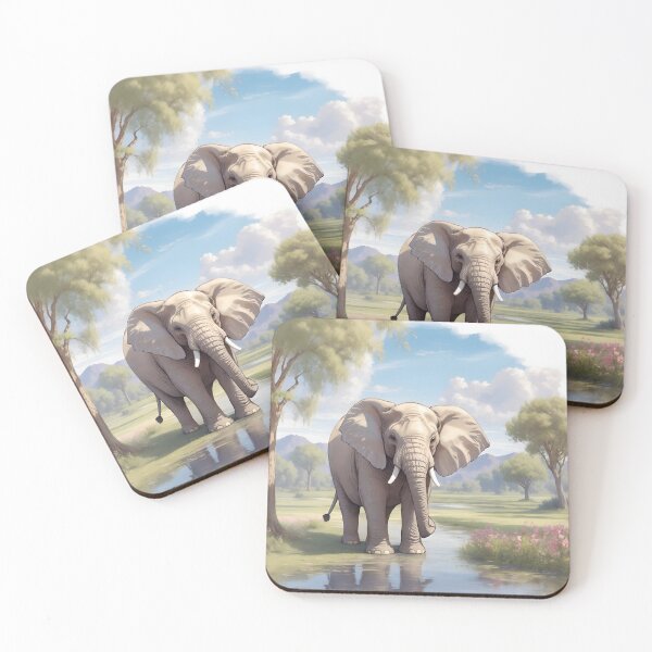 Item preview, Majestic Elephant in Scenic Splendor designed and sold by Neranchara.