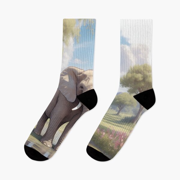 Item preview, Majestic Elephant in Scenic Splendor designed and sold by Neranchara.