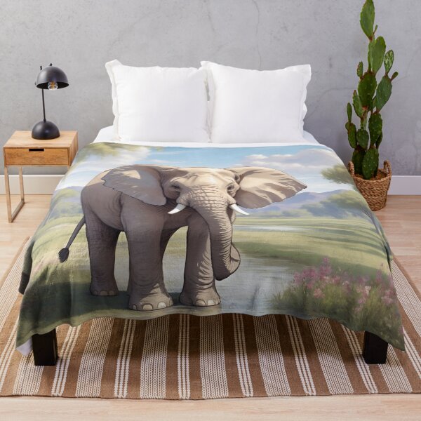 Item preview, Majestic Elephant in Scenic Splendor designed and sold by Neranchara.