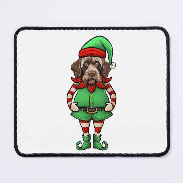 Item preview, Funny Christmas Elf Wirehaired Pointing Griffon Dog designed and sold by whyitsme.