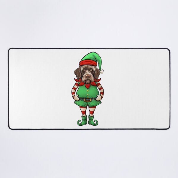 Item preview, Funny Christmas Elf Wirehaired Pointing Griffon Dog designed and sold by whyitsme.