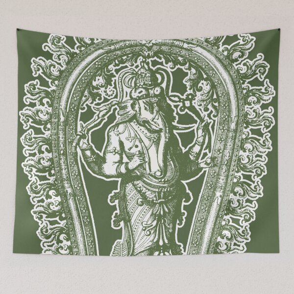 Item preview, Ganesa, the elephant headed Hindu divinity - Green version designed and sold by MINDTHECHERRY.