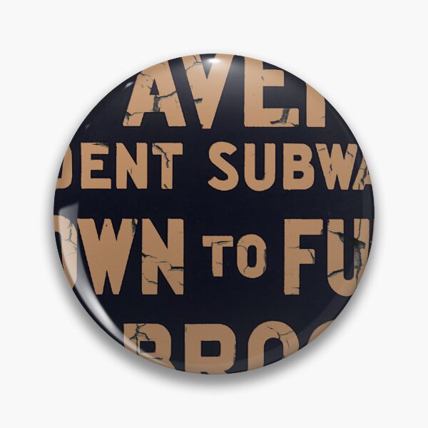 Item preview, Vintage Brooklyn Subway Sign designed and sold by Sasha Art Gallery.