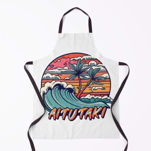 Item preview, Aitutaki retro sticker - tropical paradise designed and sold by PAKO-CUSTOMS.