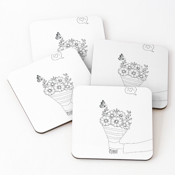 Item preview, Color-In Flower Bouquet designed and sold by Kids Coloring Journey.