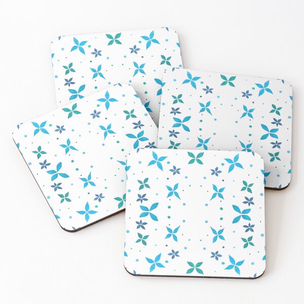 Item preview, Blue Green Florals 1 designed and sold by Rebecca Westlund Artist.