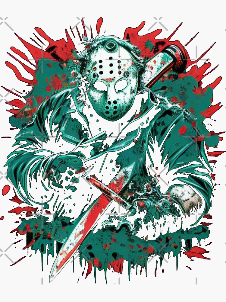 Jason Voorhees Sticker for Sale by King Moon