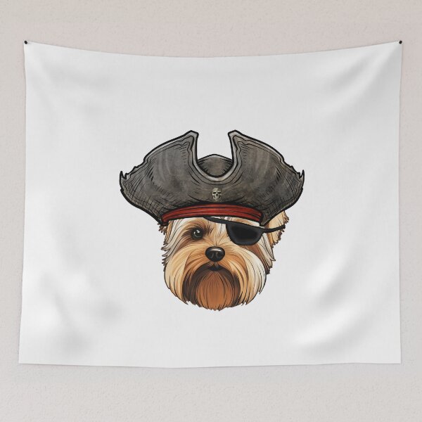 Item preview, Funny Pirate Biewer Terrier Dog designed and sold by whyitsme.