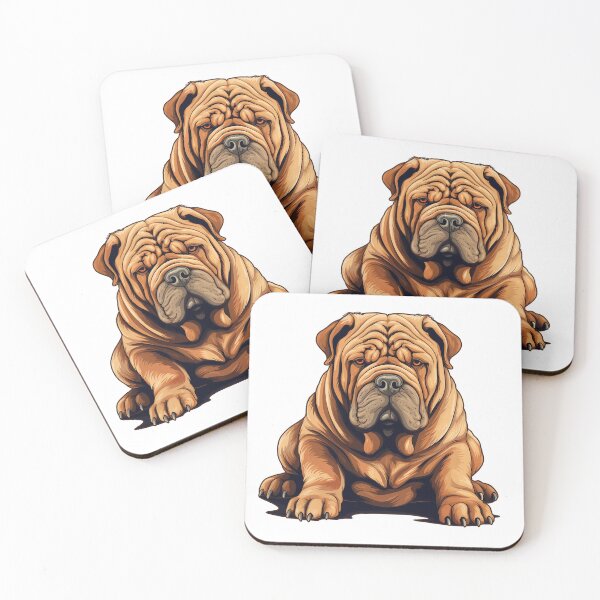 Item preview, Chinese Shar Pei Dog Illustration designed and sold by whyitsme.