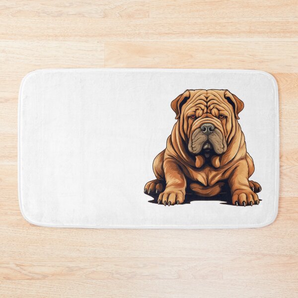 Item preview, Chinese Shar Pei Dog Illustration designed and sold by whyitsme.