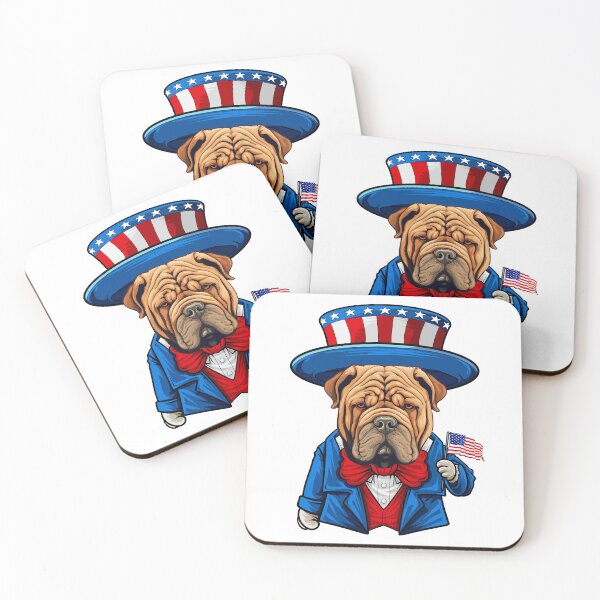 Item preview, Divertido 4 de julio Perro Shar-Pei Sharpei designed and sold by whyitsme.