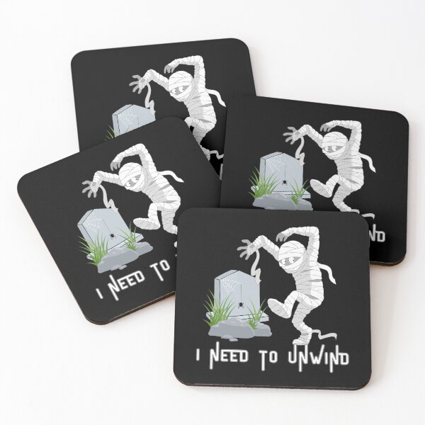 Item preview, I Need To Unwind Funny Zombie Mummy Tombstone Halloween designed and sold by Got2BSnazzy.