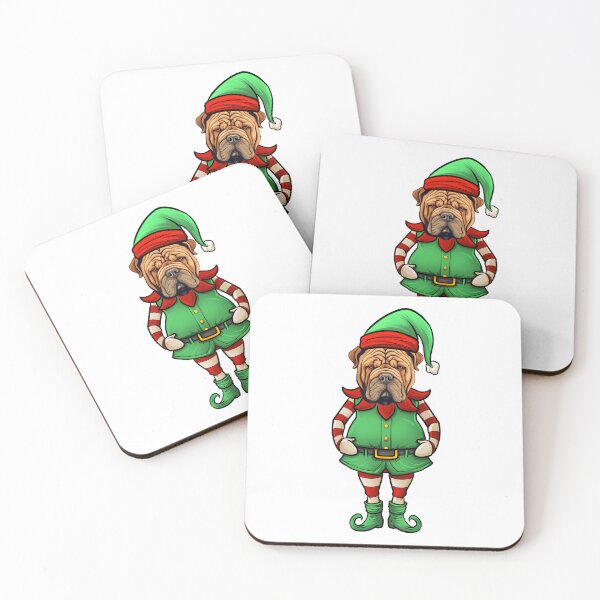 Item preview, Funny Christmas Elf Sharpei Dog designed and sold by whyitsme.