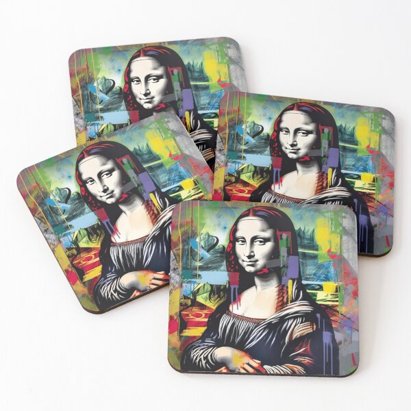 Item preview, Graffiti Mona Lisa: A Colorful Twist on a Classic Portrait designed and sold by Toph Moses.