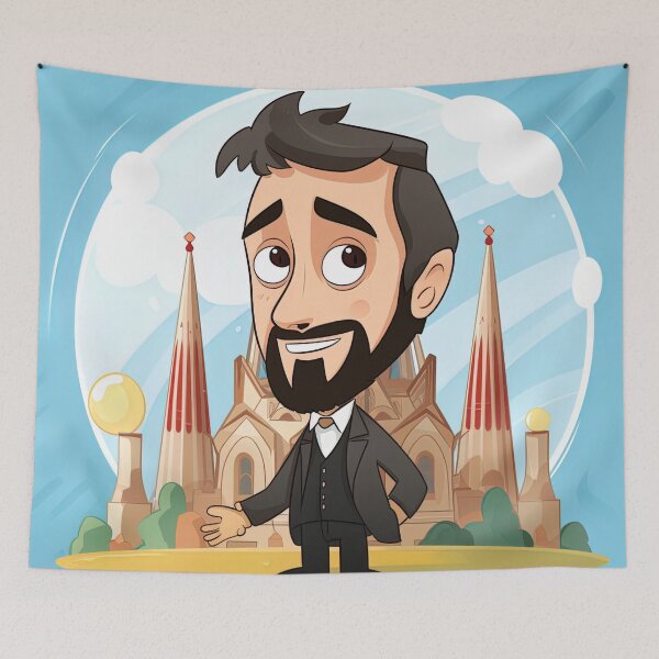 Item preview, Antoni Gaudí | cute style designed and sold by ComicsFactory.