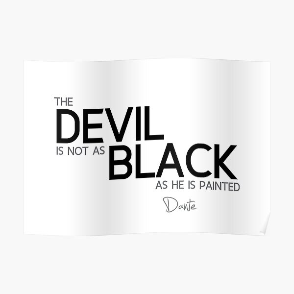 devil is black - dante Poster