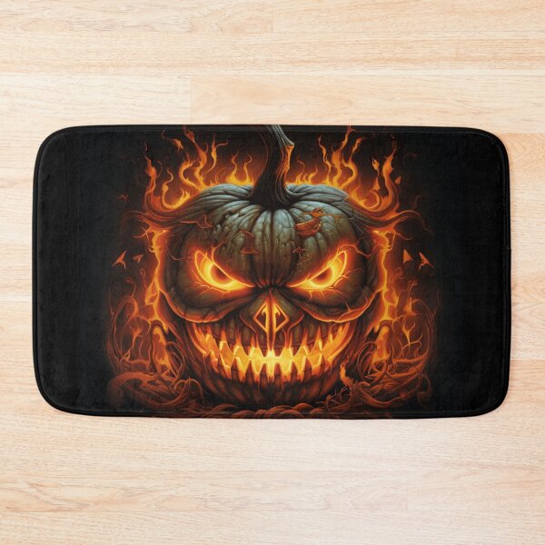 Item preview, mean Halloween jack-o-lantern staring at you. designed and sold by DanieWoods.