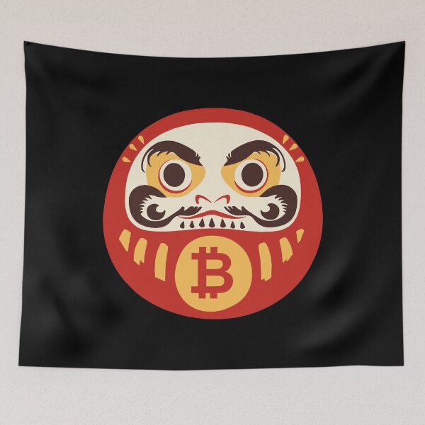 Item preview, Vintage Daruma Doll - Bitcoin Logo designed and sold by GetCryptoSwag.