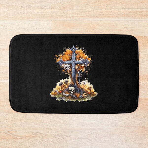Item preview, Halloween Skull And Bones Rock Gothic tree designed and sold by PugD.