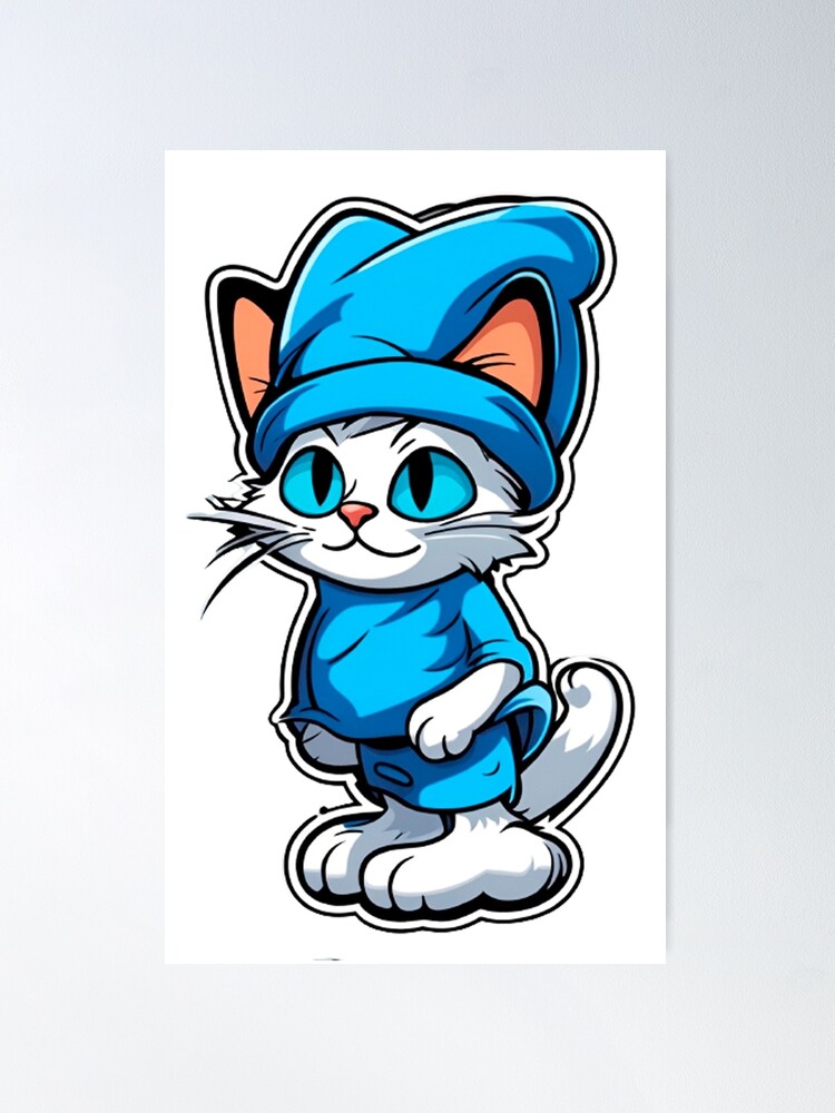 Smurf Cat Collection 9 #smurfcat Poster for Sale by Propc