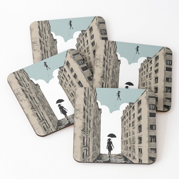 Item preview, Woman Walking on Air Street Art 02 designed and sold by KapowStickers.