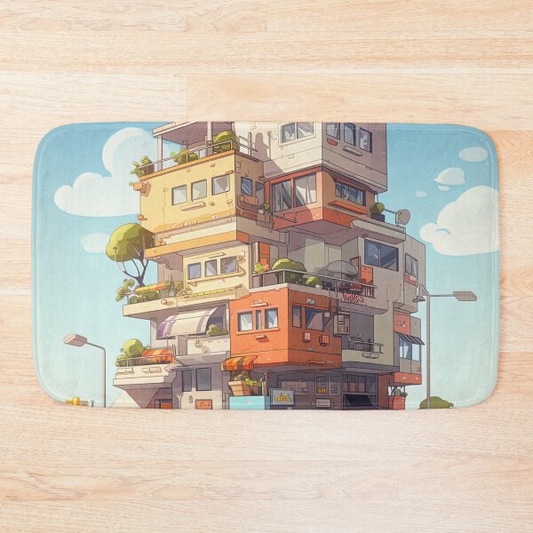 Item preview, Apartment complex | cute style designed and sold by ComicsFactory.