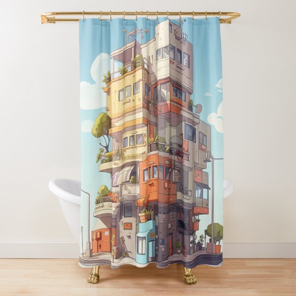 Item preview, Apartment complex | cute style designed and sold by ComicsFactory.