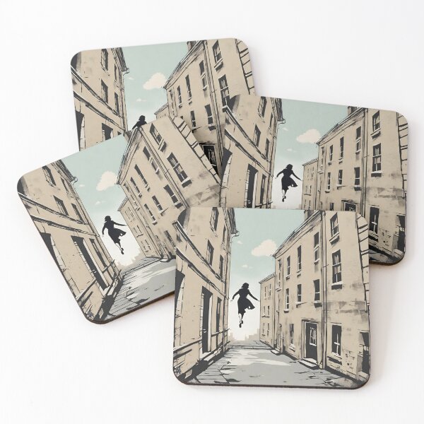 Item preview, Woman Walking on Air Street Art 03 designed and sold by KapowStickers.