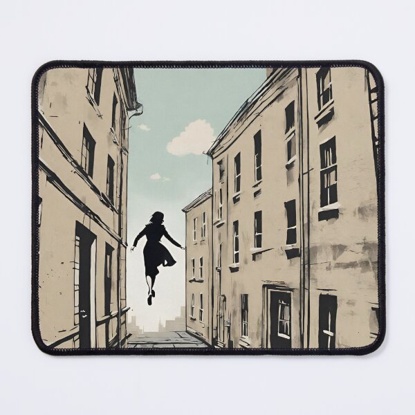 Item preview, Woman Walking on Air Street Art 03 designed and sold by KapowStickers.
