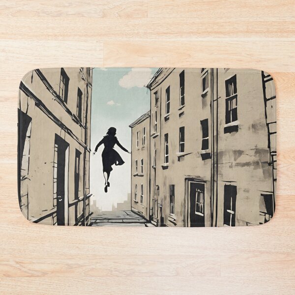 Item preview, Woman Walking on Air Street Art 03 designed and sold by KapowStickers.