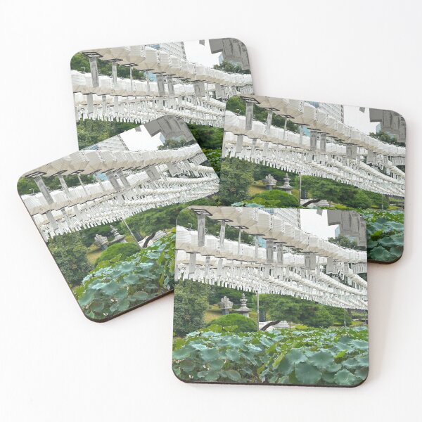 Item preview, White Lanterns and Lotuses at Korean Temple designed and sold by YemmyZImages.