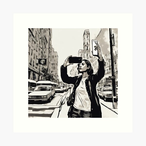 Artikel-Vorschau von Selfie als Street Art 01, designt und verkauft von KapowStickers.