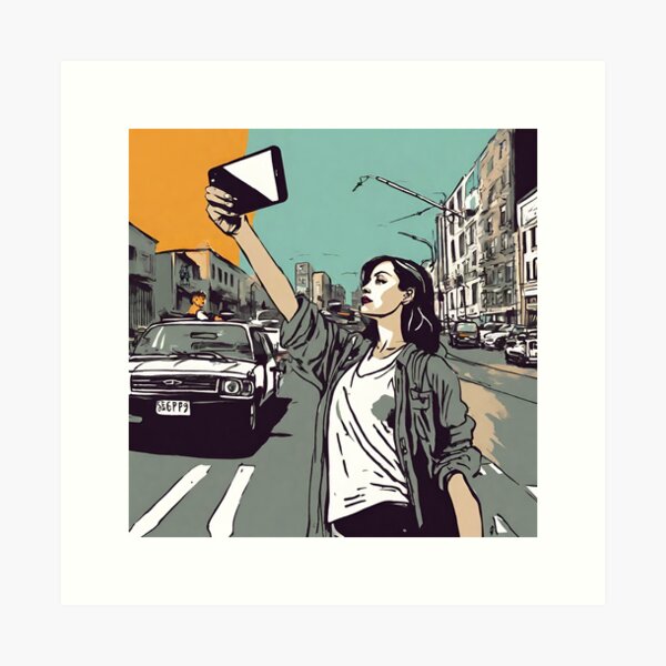 Artikel-Vorschau von Selfie als Street Art 02, designt und verkauft von KapowStickers.