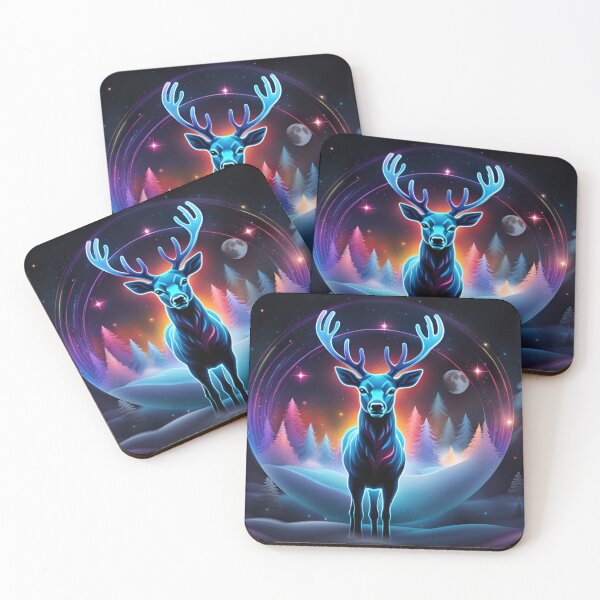 Item preview, Christmas Midnight Deer designed and sold by 1111Journeys.
