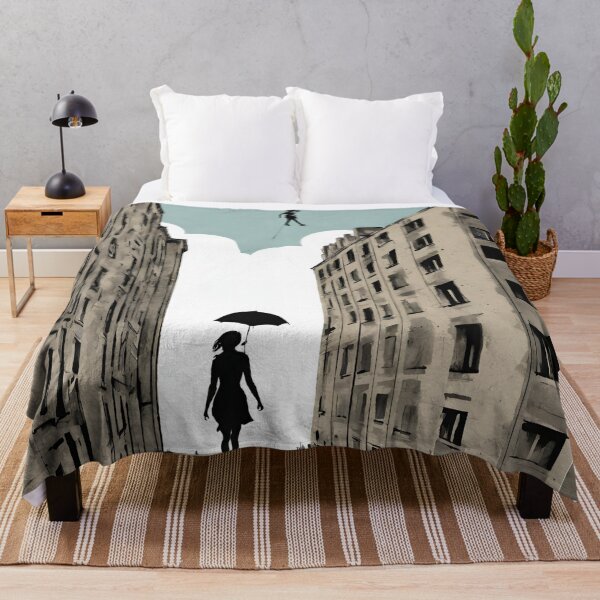 Item preview, Woman Walking on Air Street Art 02 designed and sold by KapowStickers.