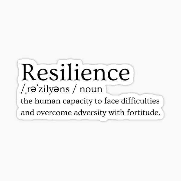 Artikel-Vorschau von Resilienzdefinition, designt und verkauft von Psycheclothing.