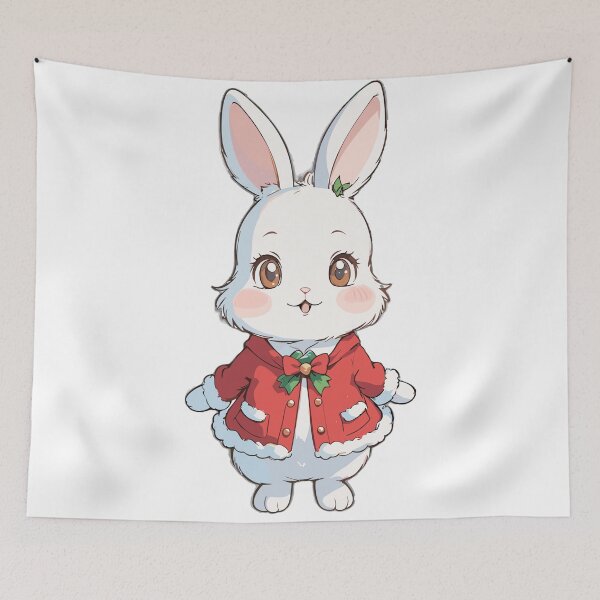 Item preview, Festive Bunny Charm designed and sold by ECuteDesigns.