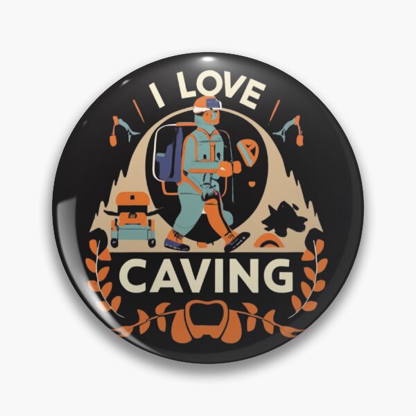Item preview, I Love Caving-Man wearing headlamp graphic designed and sold by Mohommadzaki Mulla.