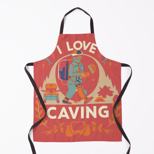 Item preview, I Love Caving-Man wearing headlamp graphic designed and sold by Mohommadzaki Mulla.